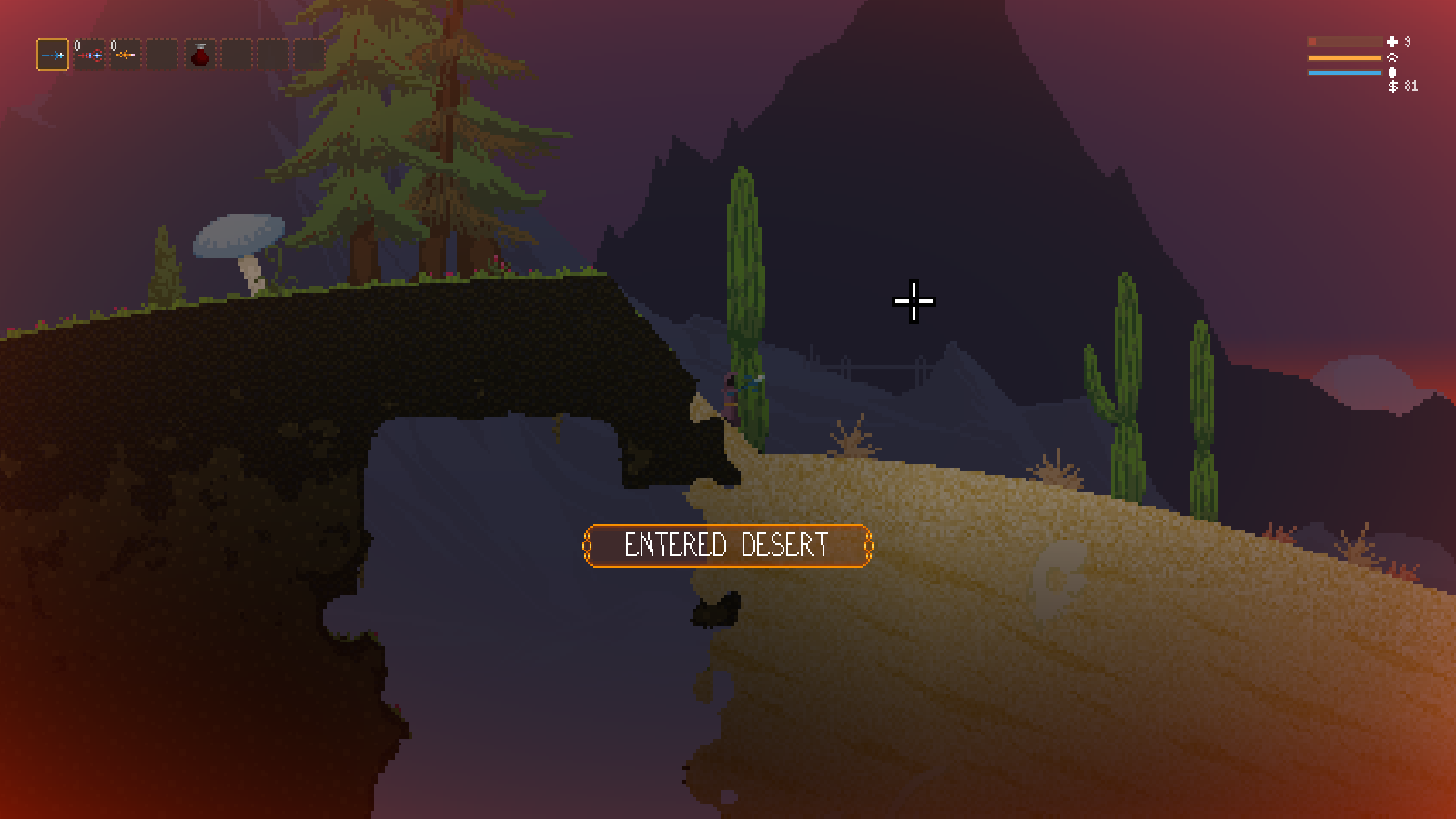 There's a whole desert that you could totally miss in this game!